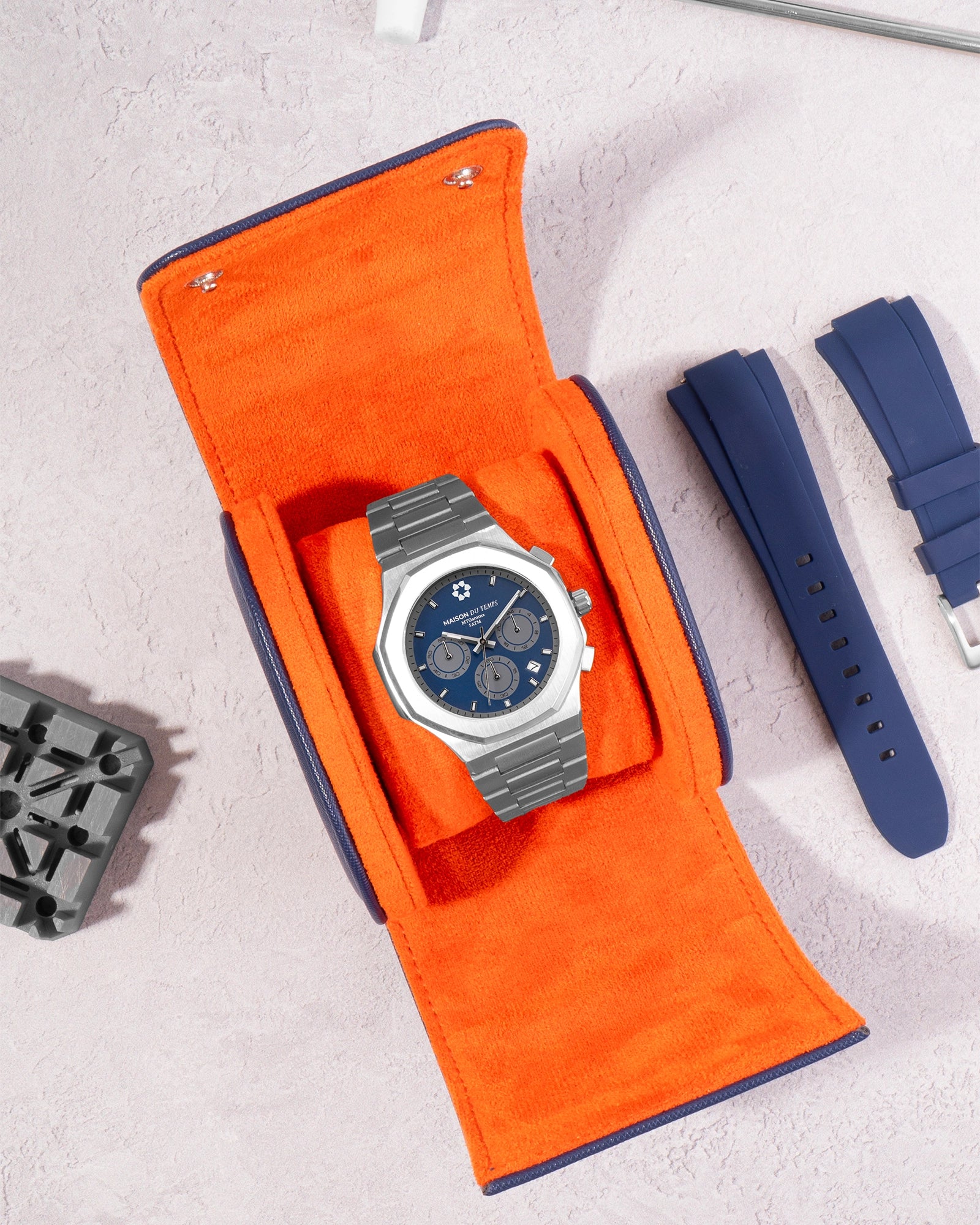 Cassa dell'orologio blu - 1 orologio