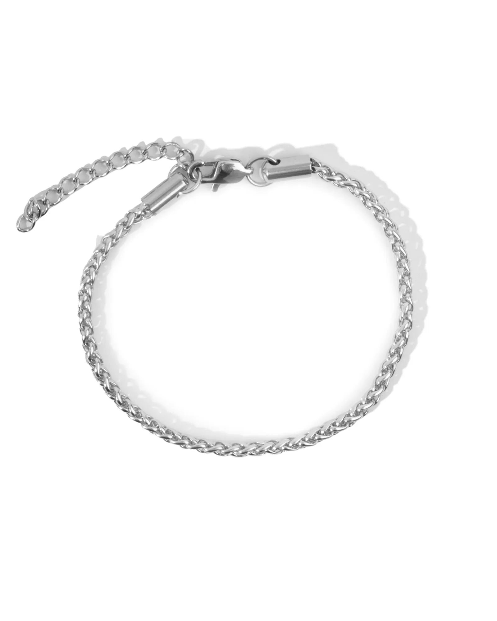 Bracciale in maglia d'acciaio intrecciata