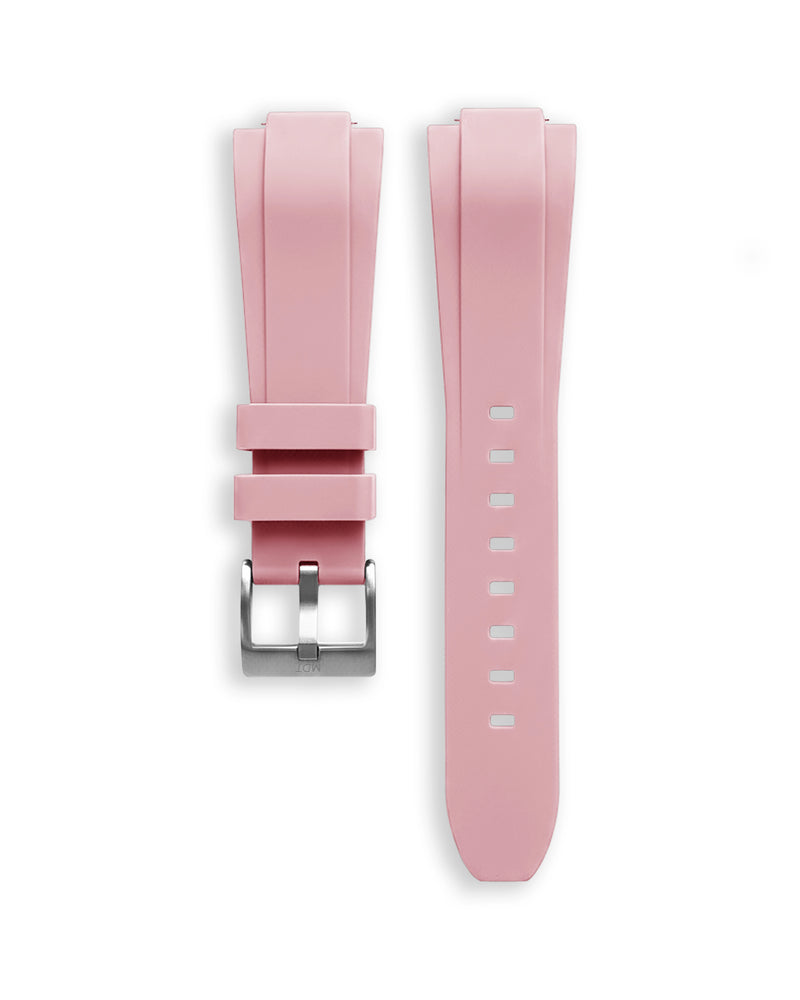 Bracciale rosa da 14 mm - fibbia in acciaio