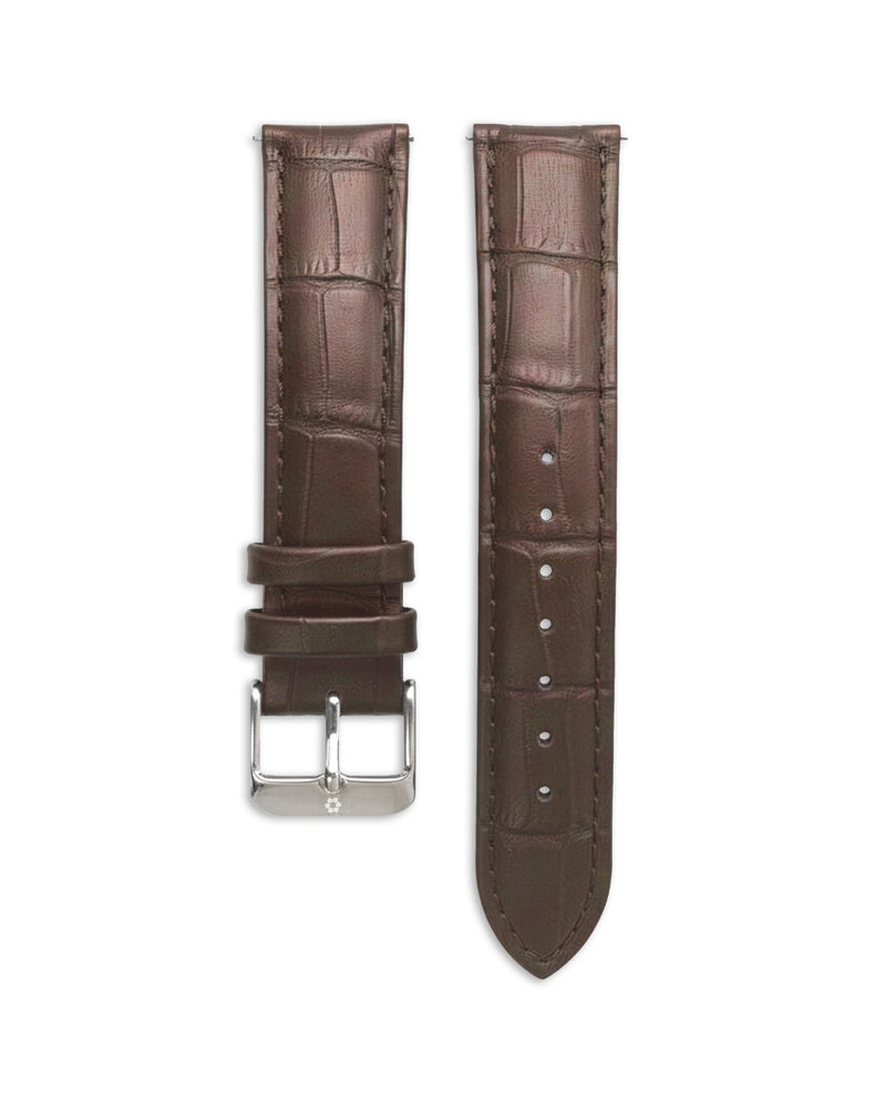 Cinturino In Pelle Marrone 20mm
