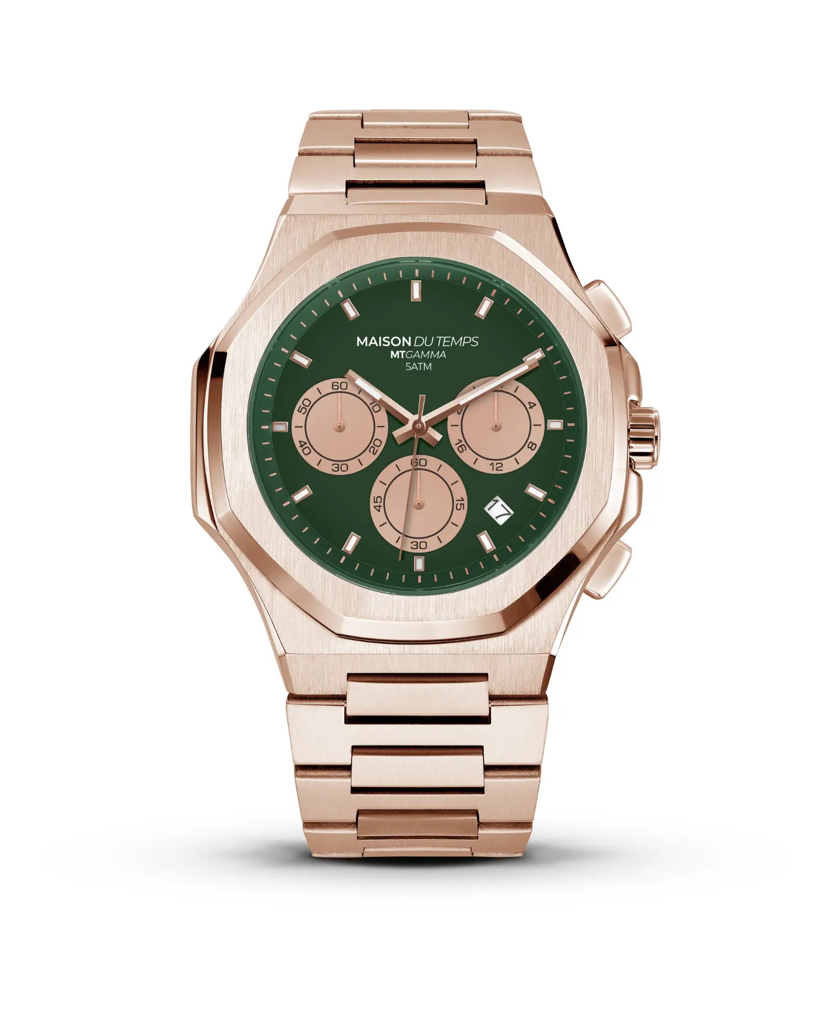 MTGamma Chronographe Vert - Rose Gold Acier