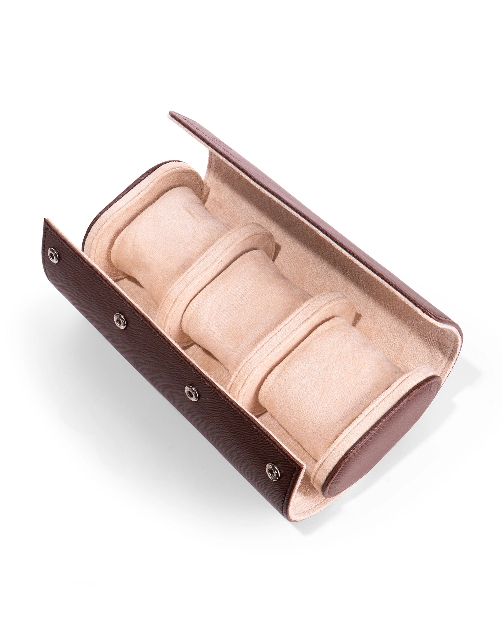 Cassa per orologi marrone - 3 orologi